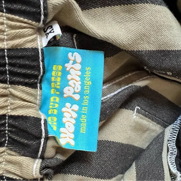 Big Bud Press Work Pants - Striped Black and Tan/Khaki/Greenish - Picture 6 of 10